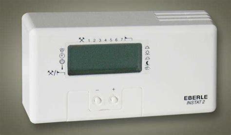 Ilustrácia tlačidiel na termostate Eberle Instat 2 s popisom ich funkcií