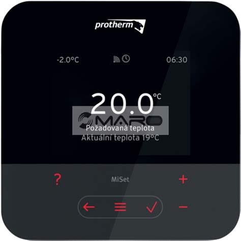 Infografika zobrazujúca prepojenie kotla Protherm s bezdrôtovým termostatom MiSet R