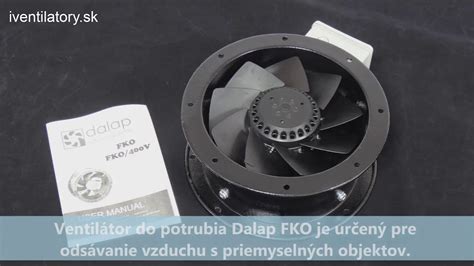 Nákres diagonálneho potrubného ventilátora