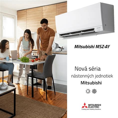 Dizajn vnútornej jednotky klimatizácie Mitsubishi s oblými hranami v interiéri