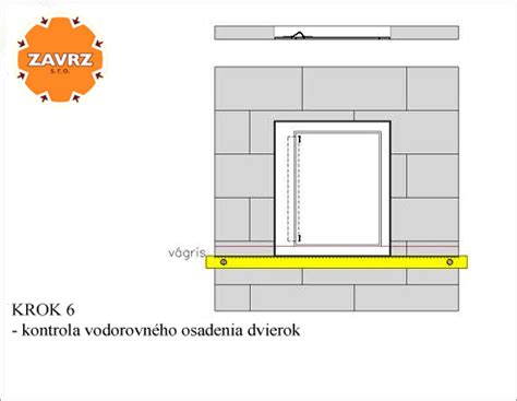 Schéma osadenia inštalačnej krabice do murovanej steny s vyznačením hĺbky uloženia a zarovnania s omietkou