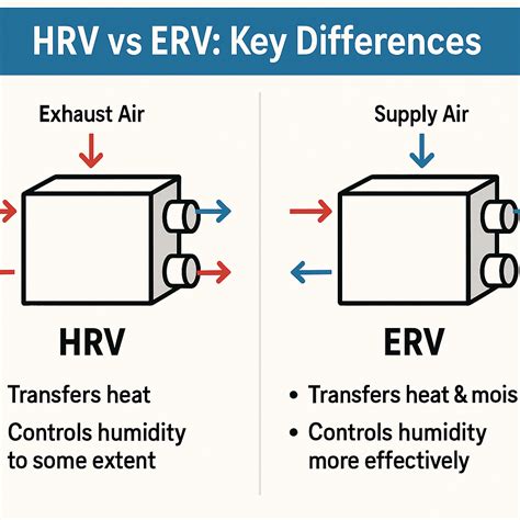 Tabuľka alebo infografika porovnávajúca HRV a ERV systémy