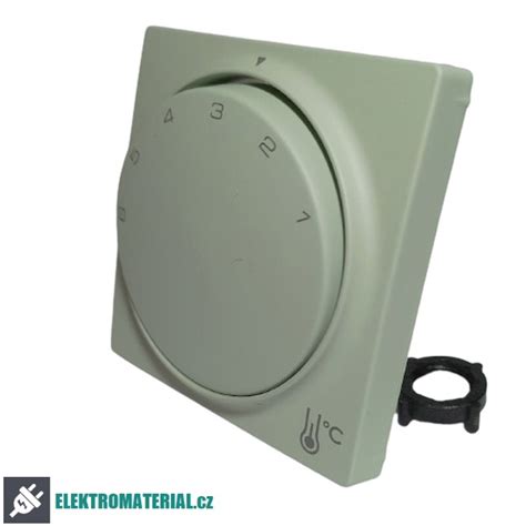 Ilustrácia mechanického termostatu s otočným kolieskom