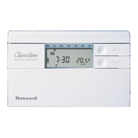 Ilustračný obrázok termostatu Honeywell Chronotherm CM700 s veľkým LCD displejom