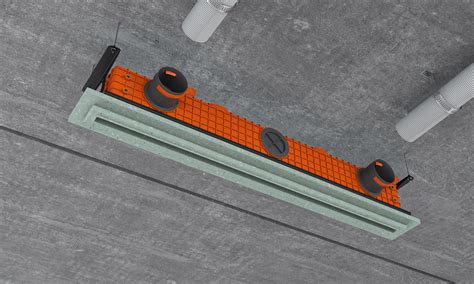 Vizualizácia štrbinového difúzora Lineo Pro v strope