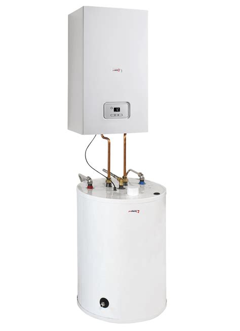 Zostava kondenzačného kotla, zásobníka a regulátora