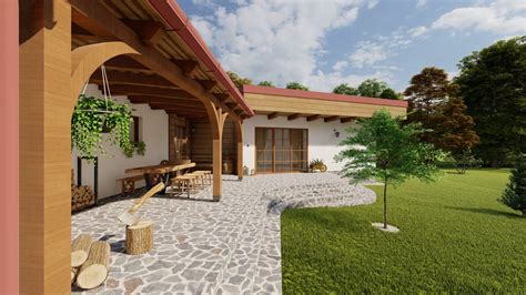 vizualizácia priemyselnej sušiarne pre drevo