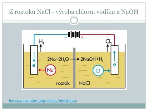 Schéma elektrolýzy vody v ionizátore: znázornenie rozdelenia vody na katóde a anóde cez polopriepustnú membránu