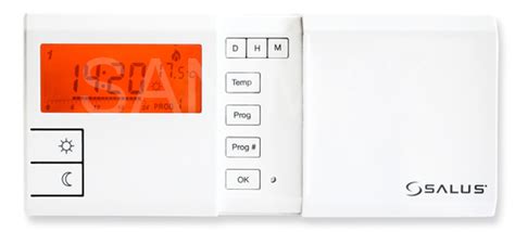 Tematická fotografia: Izbový programovateľný termostat SALUS 091FL s podsvieteným displejom