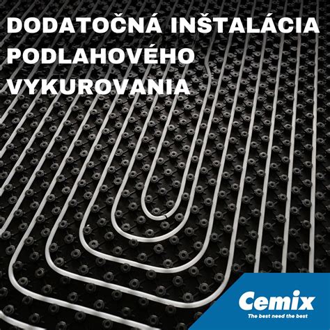 Schéma vrstvenia podlahovej konštrukcie so samonivelačnou stierkou nad vykurovacím systémom