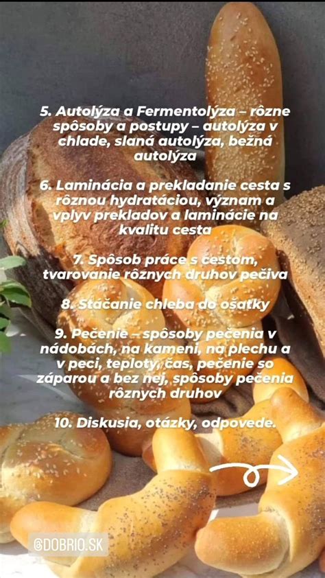 Ukážka rôznych druhov pšeničného pečiva