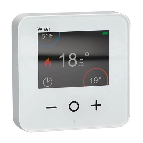 Ilustračná fotografia inteligentného bezdrôtového termostatu Schneider Electric Wiser CCTFR6400