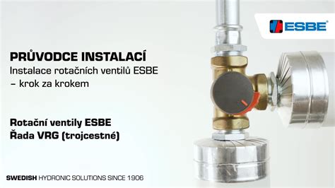 Ilustračná fotografia trochcestného zmiešavacieho ventilu ESBE VRG 132 s detailom na ovládacie koliesko a závit.