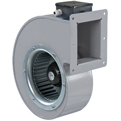 Priemyselný radiálny ventilátor v prevádzke