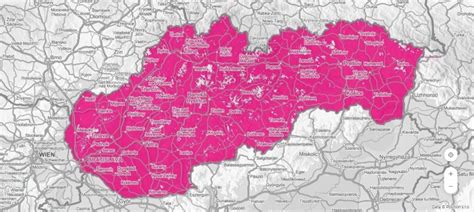 Mapa pokrytia servisných služieb v okolí Bardejova