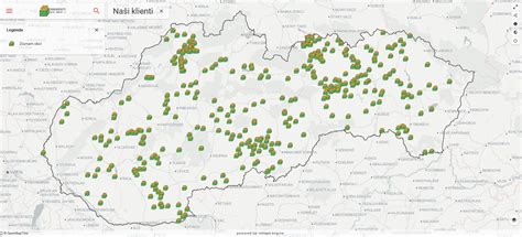 Infografika: mapa regiónu Novohrad s vyznačenými mestami a obcami, kde boli realizované montáže klimatizácií