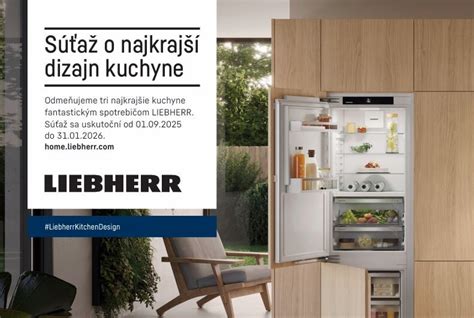 Dizajn modernej kuchyne s kombinovanou chladničkou Liebherr