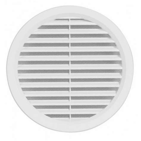 Vizualizácia ventilačnej mriežky HACO VM GK / 100 B s detailným pohľadom na gravitačnú klapku