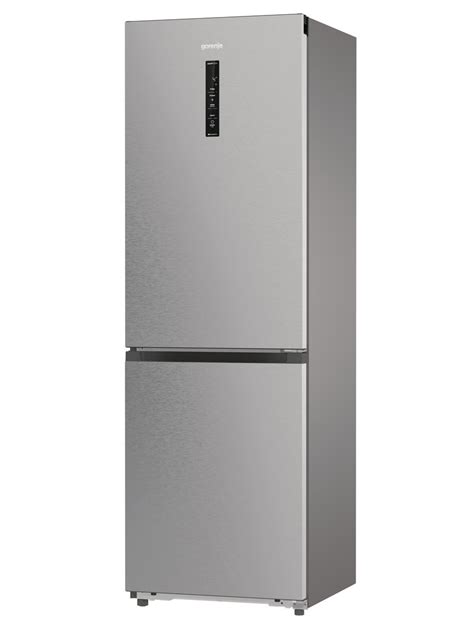 Produktové foto: nerezová kombinovaná chladnička Gorenje s mrazničkou