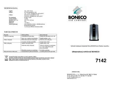 schéma vnútorných častí zvlhčovača Boneco 7142 s označením nádržky, ultrazvukovej dosky a ventilačných otvorov