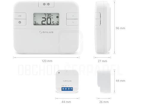 Ilustrácia rôznych časových režimov programovania termostatu Salus