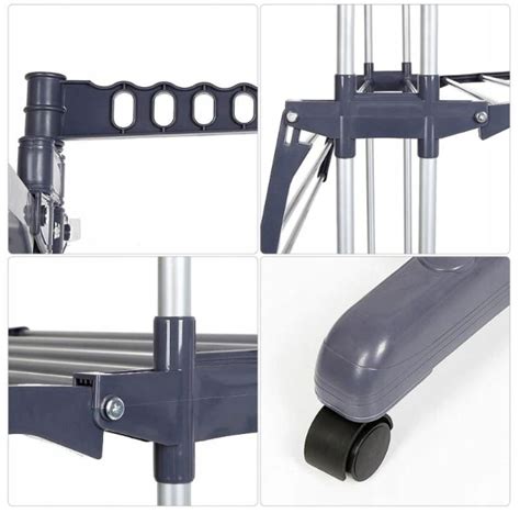 Podlahová skladacia sušička bielizne s kolieskami