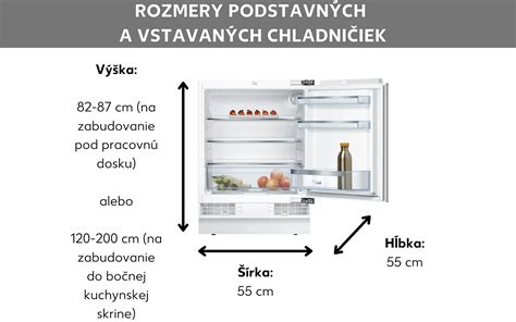infografika znázorňujúca výhody vstavanej chladničky oproti voľne stojacej (hlučnosť, dizajn, hygiena okolia)