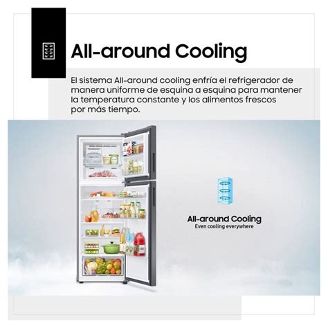 Infografika vysvetľujúca technológie All-Around Cooling a No Frost