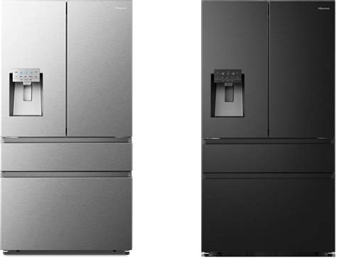 Schéma rôznych typov amerických chladničiek (Side-by-Side, French Door)