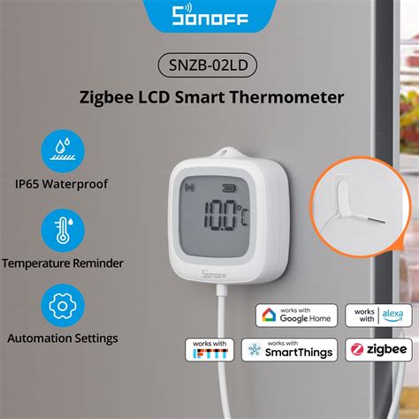 Schéma zapojenia a funkcie inteligentného teplomeru SONOFF SNZB-02LD.