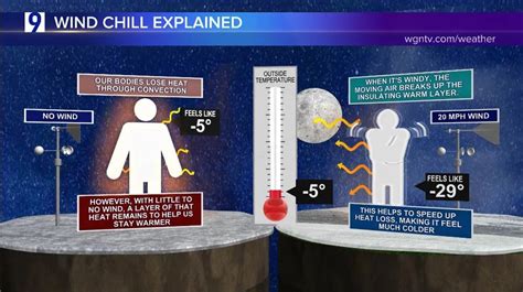 Infografika vysvetľujúca Wind Chill a Heat Index