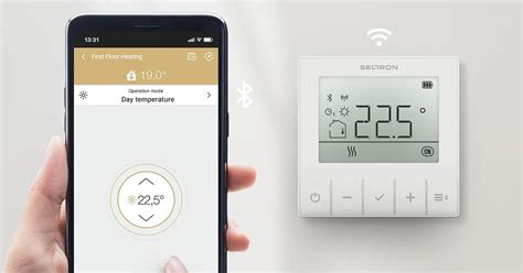 ilustrácia - smart termostat s mobilnou aplikáciou