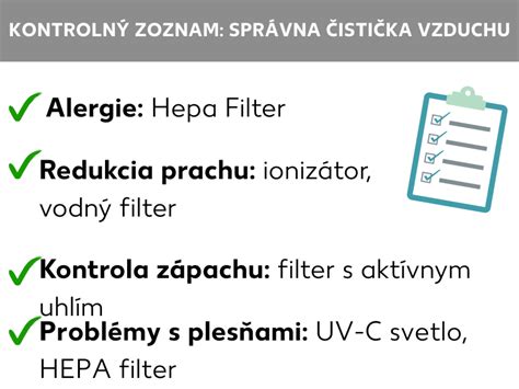 Infografika zhrňujúca hlavné výhody používania ionizátora vzduchu.