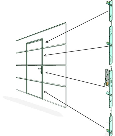 Ilustrácia nastavenia dverí chladničky pomocou nastavovacích skrutiek