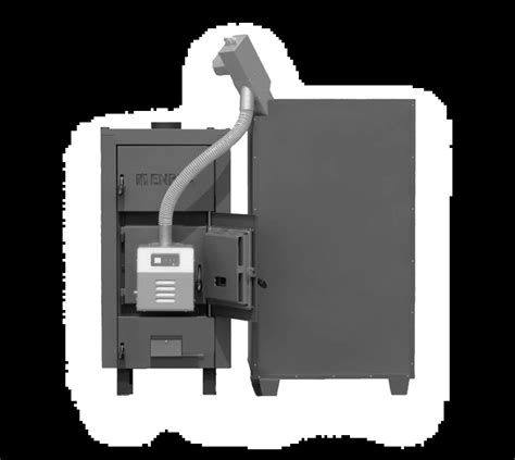 Ilustrácia dymu unikajúceho z dvierok kotla na tuhé palivá