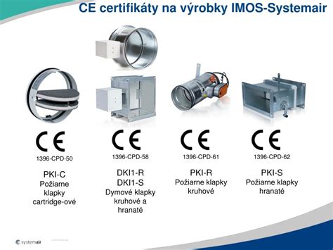 Rôzne typy kruhových požiarnych klapiek France-Air