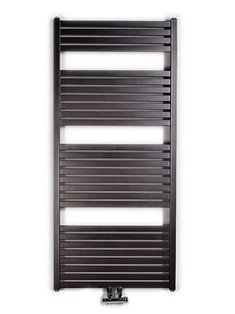 Kúpeľňový rebríkový radiátor HORNBACH, čierny, rozmery 1500x500 mm
