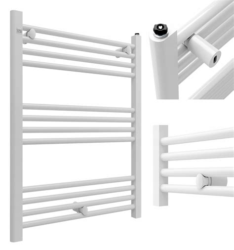 Moderný biely dizajnový kúpeľňový radiátor, rozmery 1320x600 mm