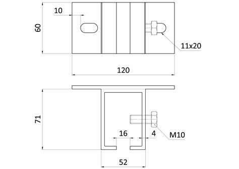 detail závesného systému pre vzduchovod
