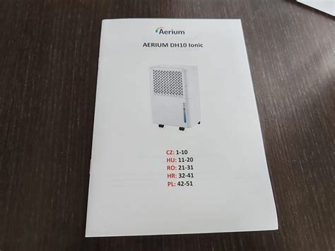 Schematické znázornenie odvlhčovača vzduchu s vyznačenými hlavnými komponentmi a parametrami.