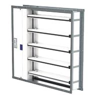 Konštrukcia štvorhrannej regulačnej klapky s nastaviteľnými lamelami