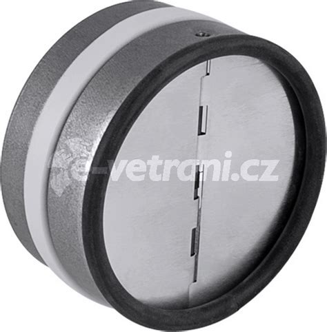 Detail regulačnej klapky pre kruhové potrubie s manuálnym ovládaním