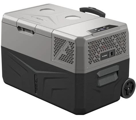 Detail kompresorovej autochladničky s otvoreným vekom