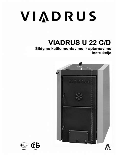 Tabuľka technických parametrov pre kotly VIADRUS U22 C a U22 D.