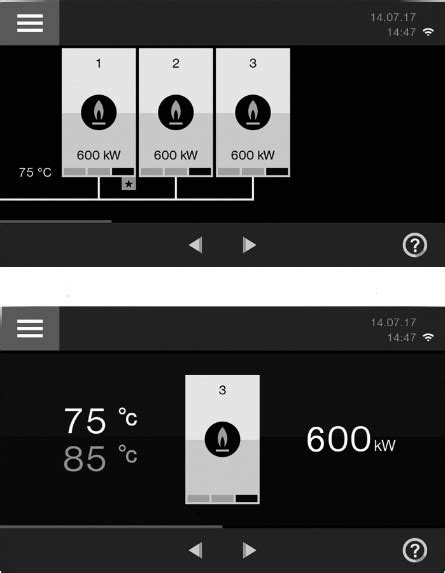 Ilustrácia ovládacieho panelu regulácie Vitotronic