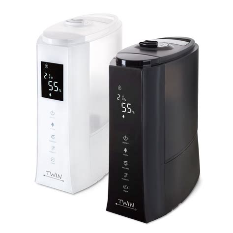 Dizajn ultrazvukového zvlhčovača vzduchu Airbi TWIN v čiernom a bielom prevedení