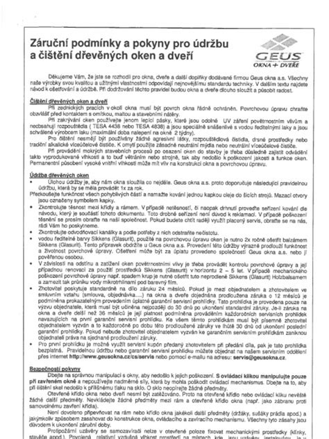 Návod na údržbu kotla