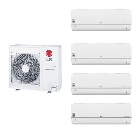 Ilustrácia systému Multi Split klimatizácie s jednou vonkajšou a viacerými vnútornými jednotkami.