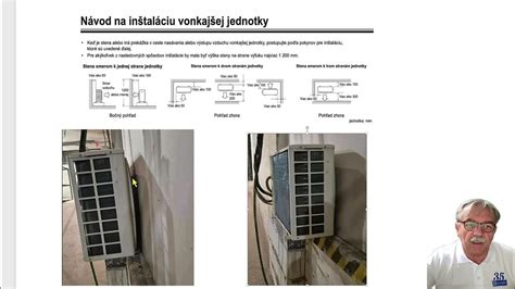 Náčrt montáže vnútorného modulu kazetovej klimatizácie do zaveseného stropu.