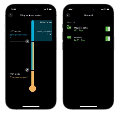 ukážka mobilnej aplikácie ENGO Smart na ovládanie vykurovania